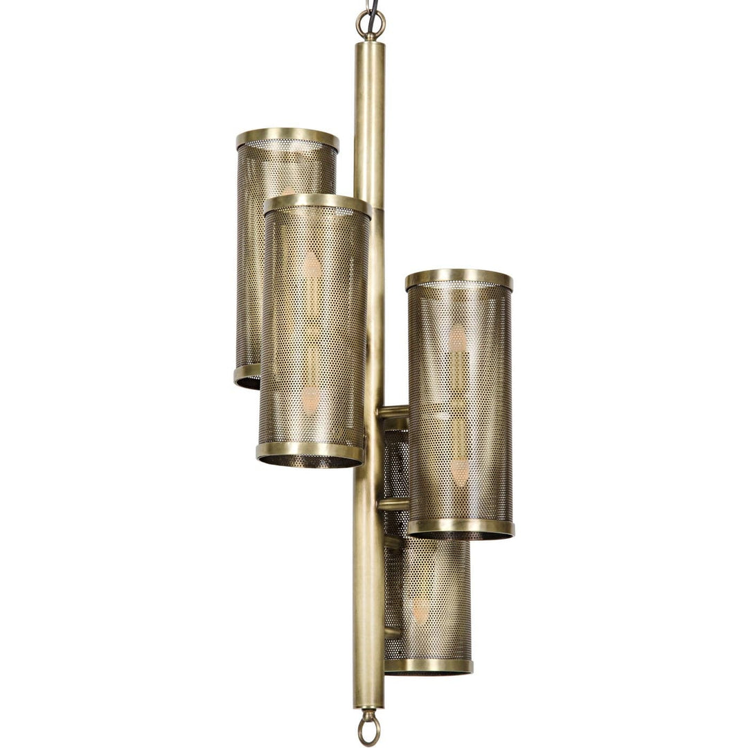 Pisa Pendant - Metal with Brass Finish-Noir-NOIR-LAMP573MB-Pendants-1-France and Son