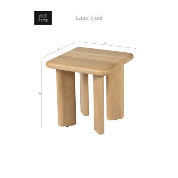 Laurel Stool-Union Home Furniture-UNION-DIN00223-Stools & Ottomans-4-France and Son