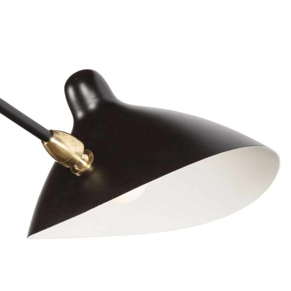 Three-Arm MCL-R3 Ceiling Lamp - Classic-France & Son-LBC092BLK3-ChandeliersBlack-2-France and Son