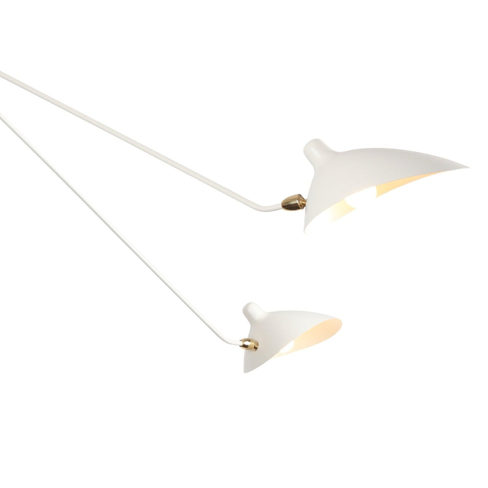 MCL-SP5 Five Arm Spider Ceiling Lamp-France & Son-LBC042BLK-ChandeliersBlack-6-France and Son