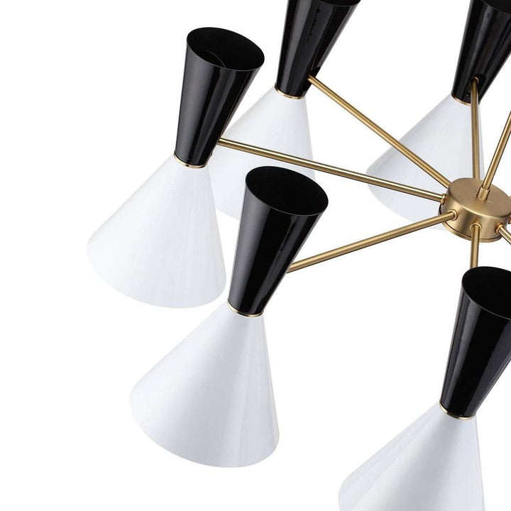 Tuxedo Diablo Chandelier - Eight Light