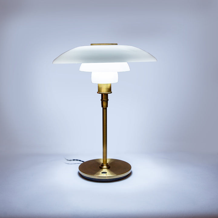 Mid Century Henningsen Large Table Lamp - Brass-France & Son-LBT028BRASS-Table Lamps-2-France and Son