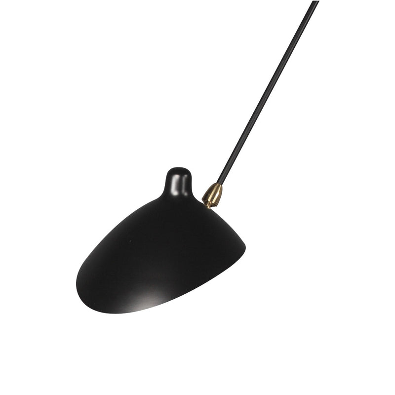 MSC-SP3 Three Arm Spider Sconce-France & Son-LBW032BLK-Wall Lighting-2-France and Son