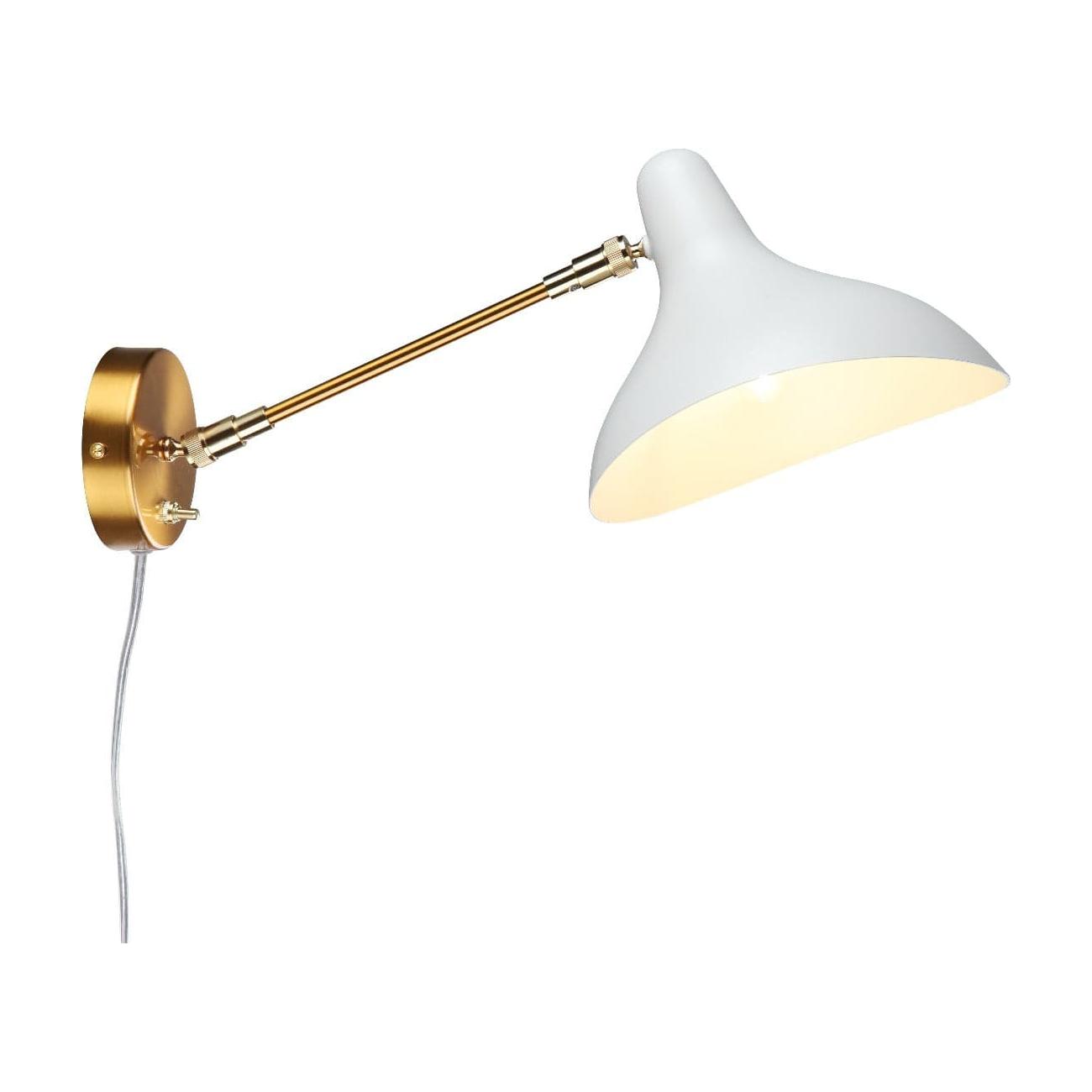 Mid Century Mantis Wall Sconce White White