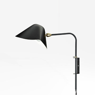 Serge Antony Wall Sconce - Black-France & Son-LBW059BLK-Wall Lighting-1-France and Son