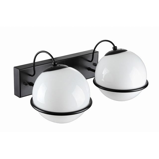 Sarfatti Double Wall Sconce-France & Son-LBW1162BLK-Wall LightingBlack-2-France and Son