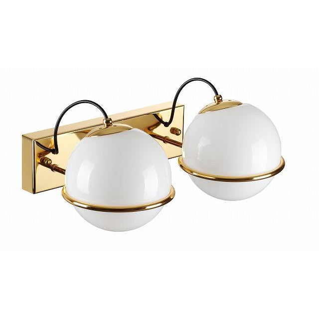 Sarfatti Double Wall Sconce-France & Son-LBW1162GOLD-Wall LightingGold-1-France and Son