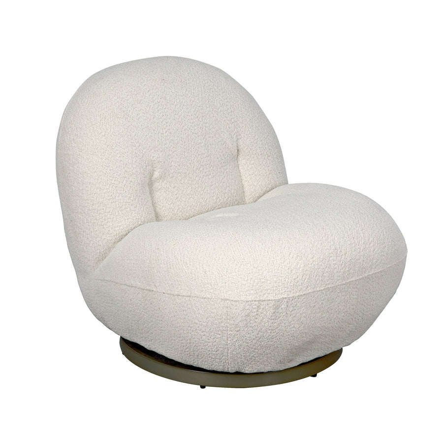 Artemis Chair - Boucle Fabric-Noir-NOIR-LEA-C0462-01-1D-Lounge Chairs-1-France and Son