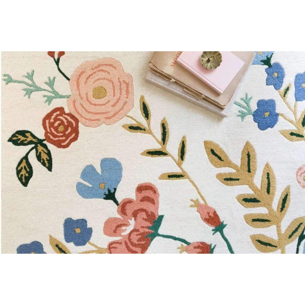 Rifle Paper Co Les Fleurs Ivory/Multi Area Rug-Rifle Paper Co x Loloi-LOLOI-LESFLES-04IVML2339-Rugs2'-0" x 3'-0"-2-France and Son