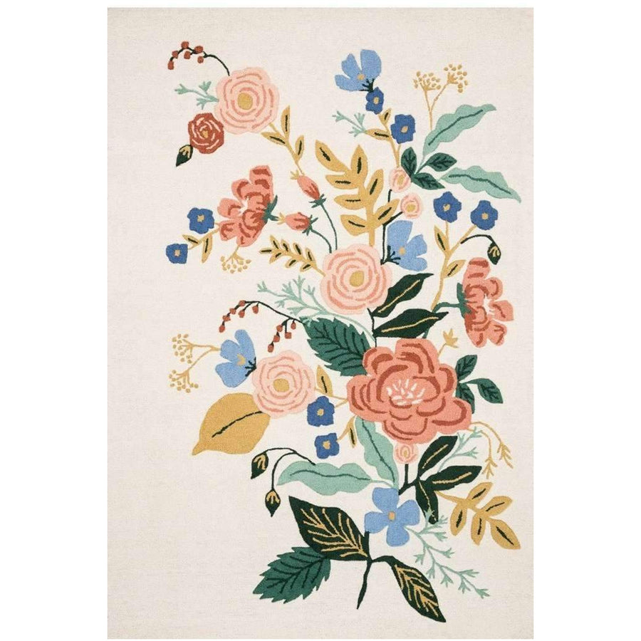 Rifle Paper Co Les Fleurs Ivory/Multi Area Rug-Rifle Paper Co x Loloi-LOLOI-LESFLES-04IVML2339-Rugs2'-0" x 3'-0"-1-France and Son