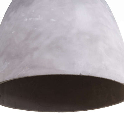 Large Concrete Dome Pendant Lamp-France & Son-LI3014WHT-Pendants-2-France and Son