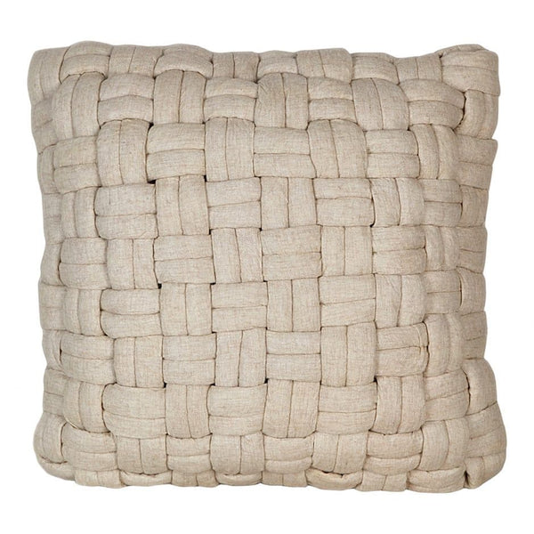 Moe's Home Collection Pillows and Throws LK-1003-05 Bronya Wool Pillow  Vanilla, Z & R Furniture