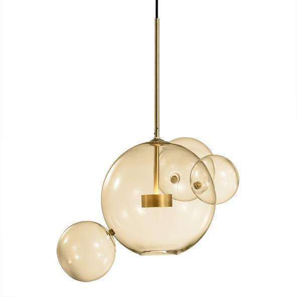 Valent Pendant Cluster-France & Son-LM1561PAMB-ChandeliersAmber Hue Glass-1-France and Son