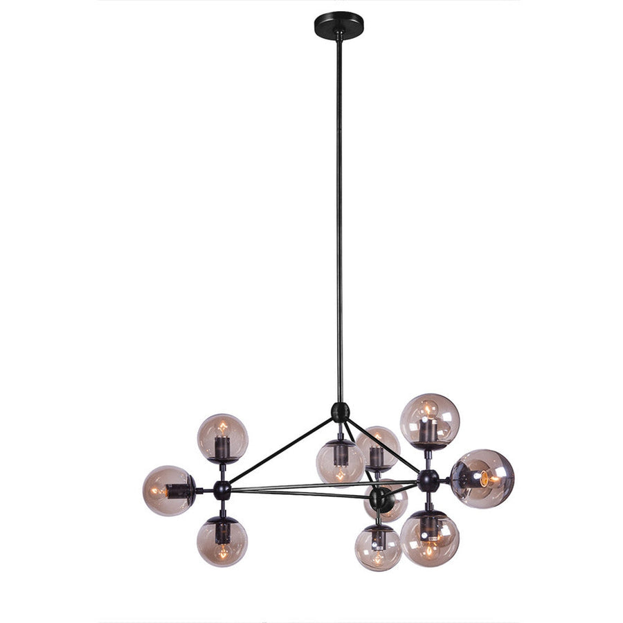 Modern Moda Chandelier 10 Globe-France & Son-LM230P10-Chandeliers-1-France and Son