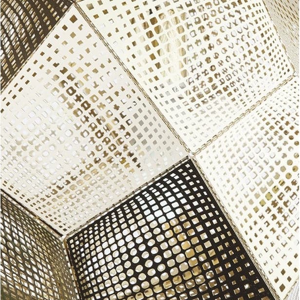 Etch Shade Stainless Steel Pendant - Gold-France & Son-LM310PGOLD-Pendants-3-France and Son