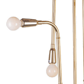Modern Trombone Chandelier-France & Son-LM35810PGOLD-Chandeliers-3-France and Son