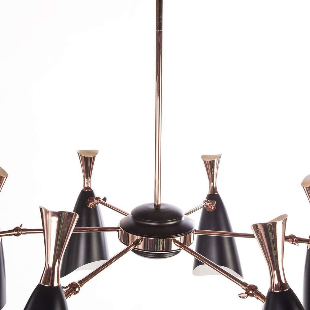 Duke Chandelier - Rose Gold-France & Son-LM40506PGOLD-Chandeliers-3-France and Son