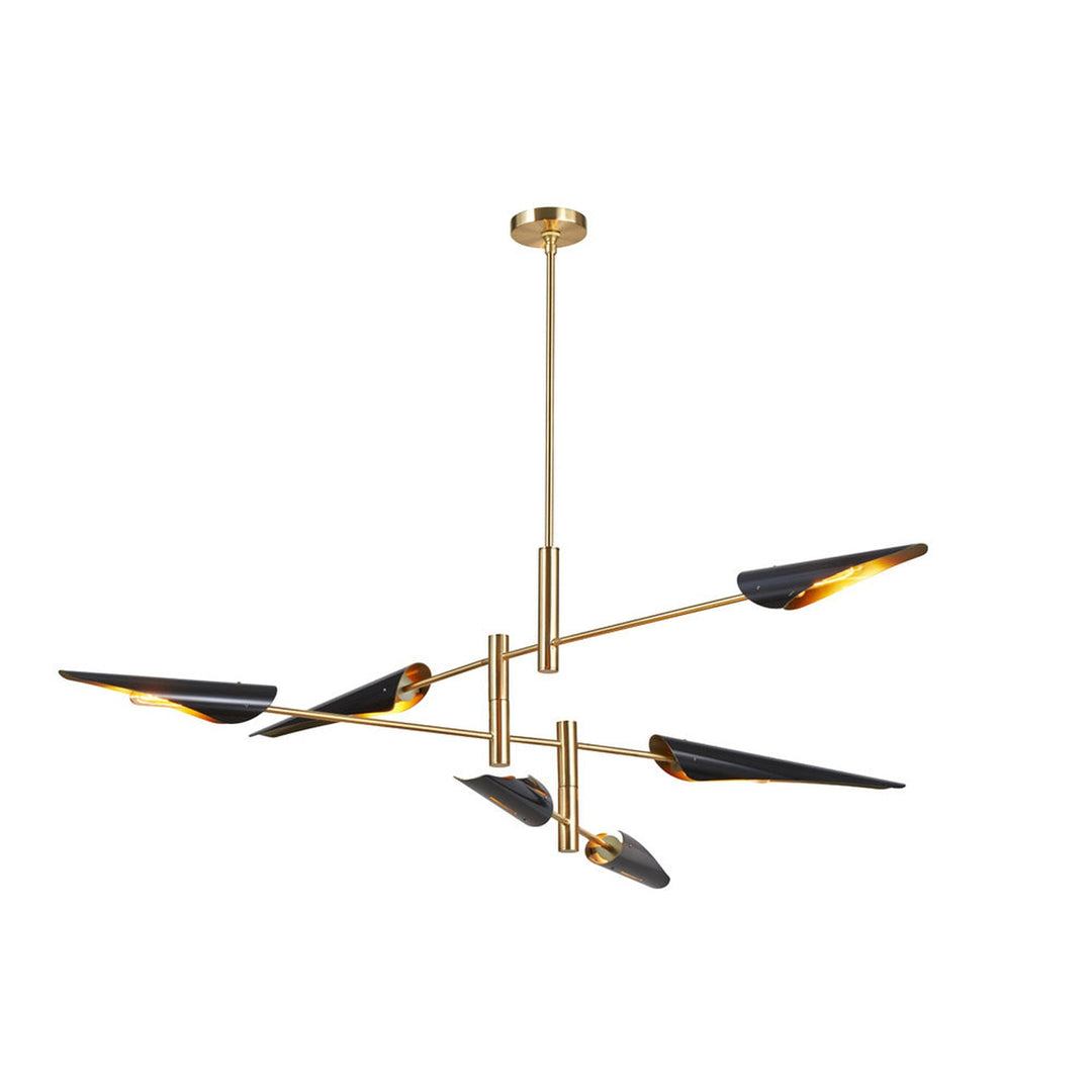 Modern Plato Mobile Chandelier-France & Son-LM4286PBLK-Chandeliers-2-France and Son