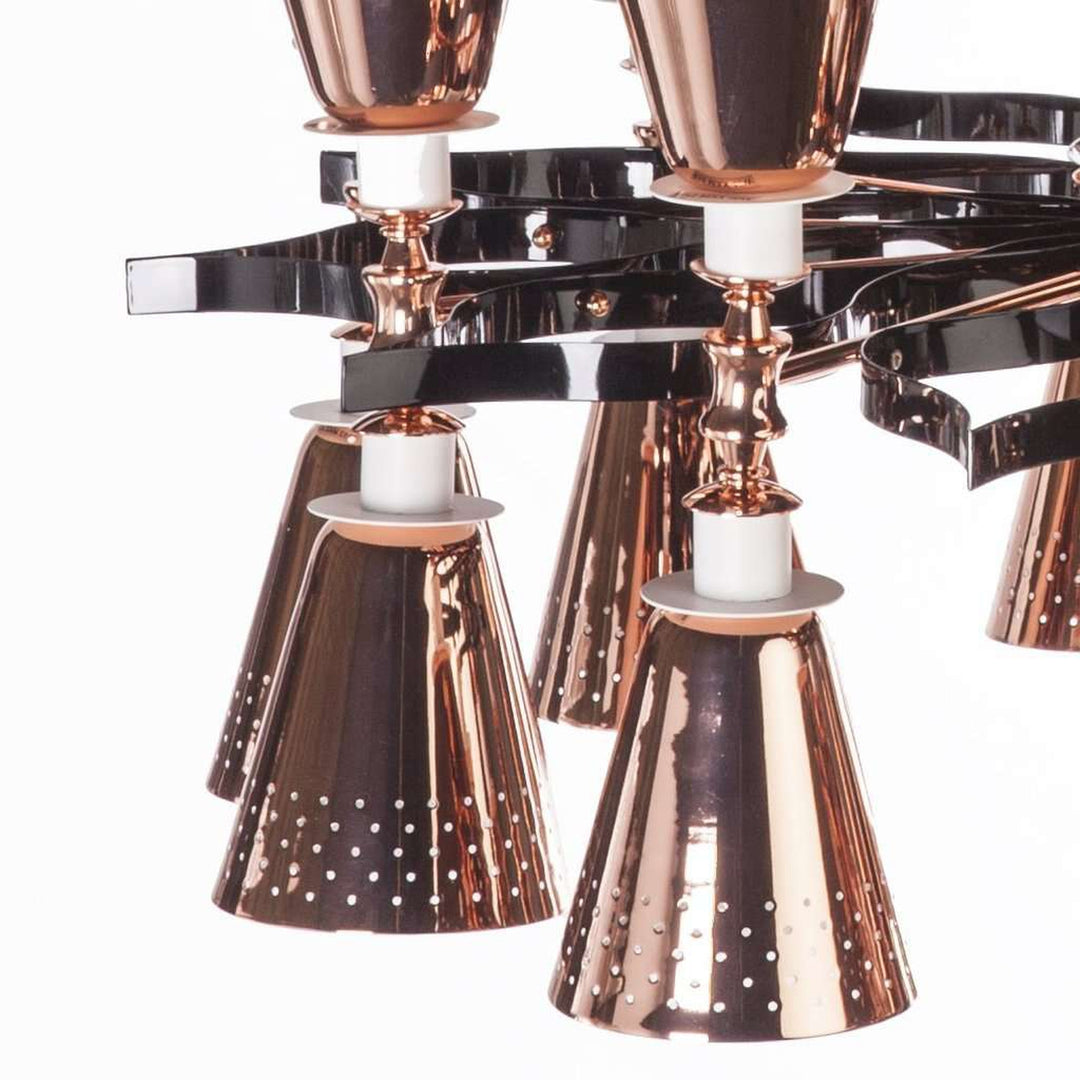 Charles Chandelier - Rose Gold-France & Son-LM43020SPGOLD-Chandeliers-2-France and Son
