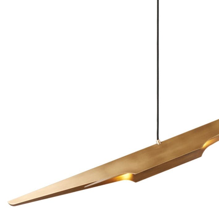 Coltrane Suspension Lamp - Brass-France & Son-STOCKR-LM446PBRS-Pendants-2-France and Son