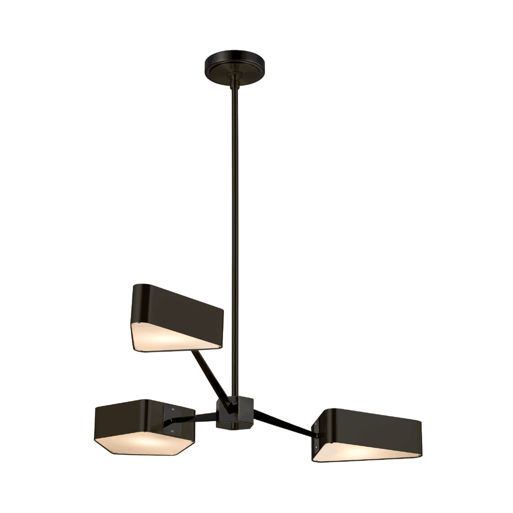 Modern Spider Gem Chandelier-France & Son-LM5273PBLK-ChandeliersBlack-2-France and Son