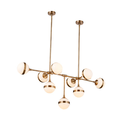 Peggy Guggen Chandelier - Large-France & Son-LM5619PBRS-ChandeliersBrass-1-France and Son