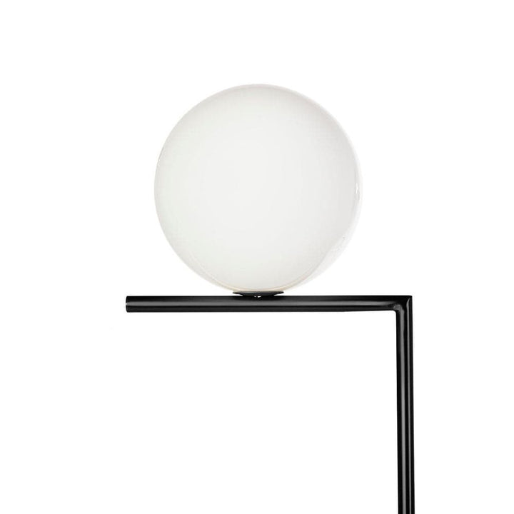 Ball Floor Lamp - Black-France & Son-LM5632FBLKWHT-Floor Lamps-2-France and Son
