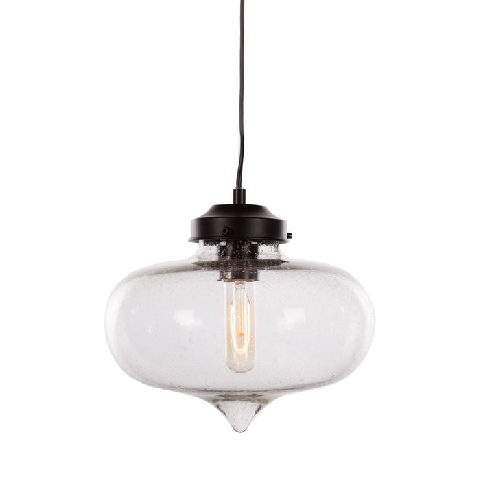 Seeded Minaret Ceiling Light-France & Son-LM7802PCLR-Pendants-3-France and Son
