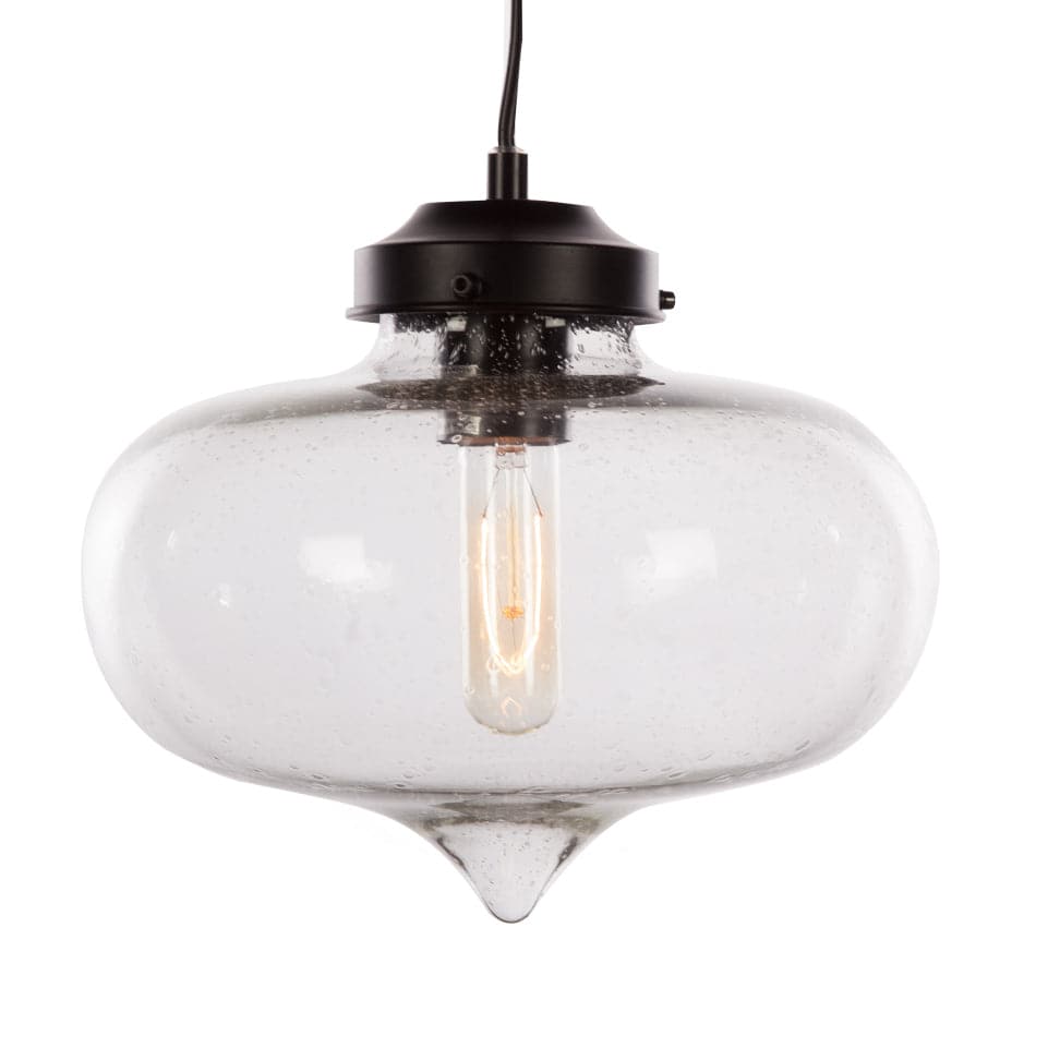 Seeded Minaret Ceiling Light-France & Son-LM7802PCLR-Pendants-2-France and Son
