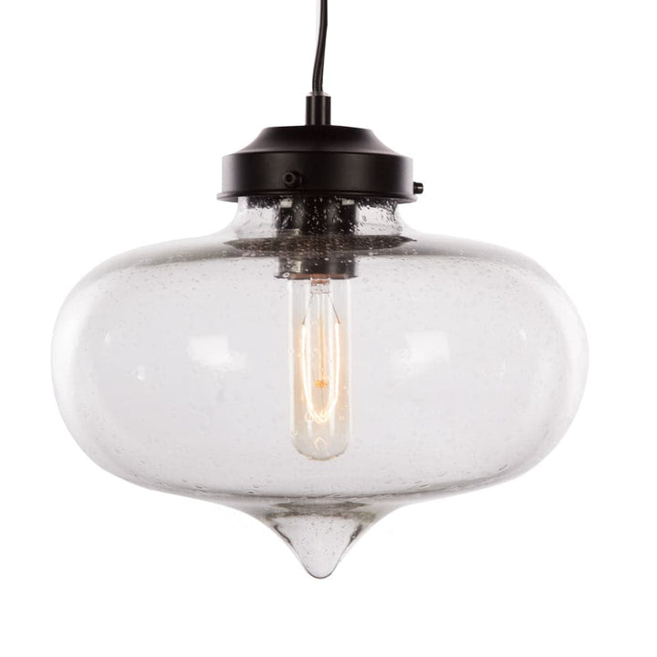 Seeded Minaret Ceiling Light-France & Son-LM7802PCLR-Pendants-2-France and Son