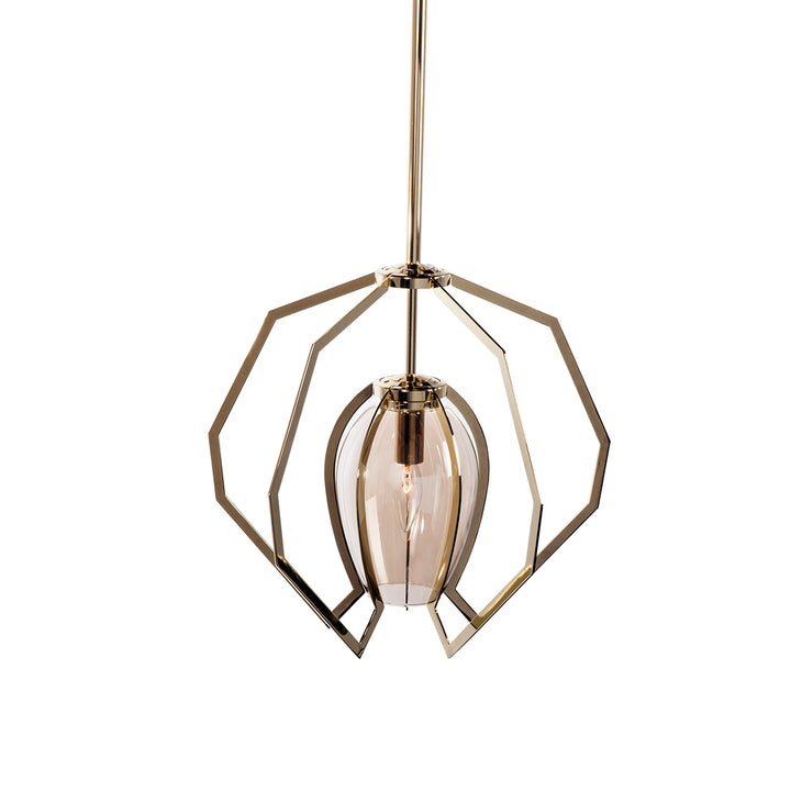 Modern Vieo Ceiling Lamp-France & Son-LM9201PGOLD-Pendants-3-France and Son