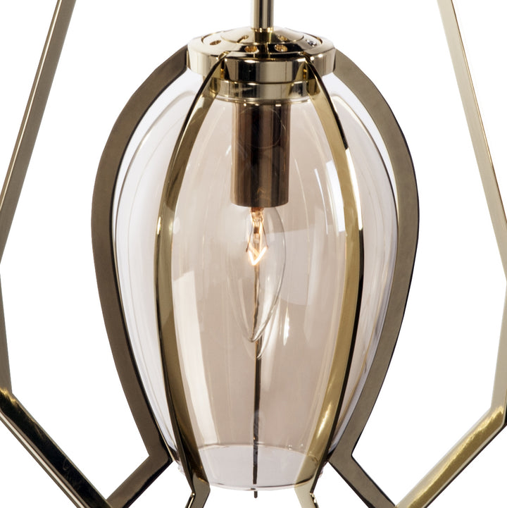 Modern Vieo Ceiling Lamp-France & Son-LM9201PGOLD-Pendants-4-France and Son