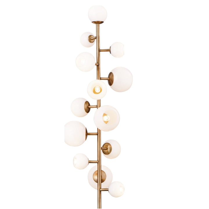 Vaccinium Branching Globe Floor Lamp-France & Son-LM9813FBRS-Floor Lamps-3-France and Son