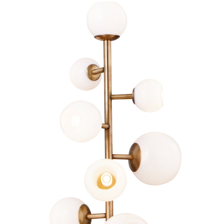 Vaccinium Branching Globe Floor Lamp-France & Son-LM9813FBRS-Floor Lamps-2-France and Son