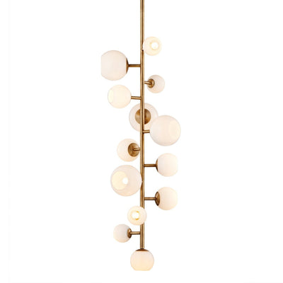 Vaccinium Branching Globe Vertical Chandelier-France & Son-LM9813PBRS-Chandeliers-4-France and Son