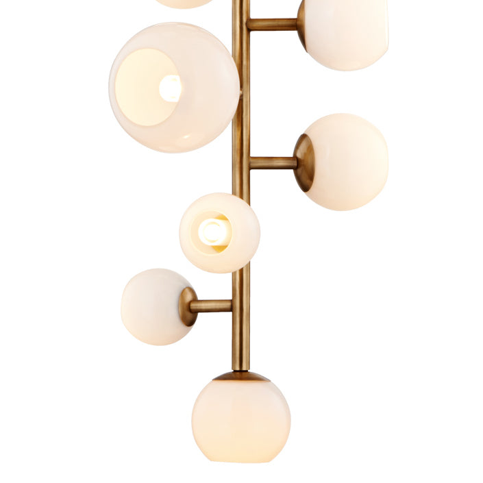 Vaccinium Branching Globe Vertical Chandelier-France & Son-LM9813PBRS-Chandeliers-5-France and Son