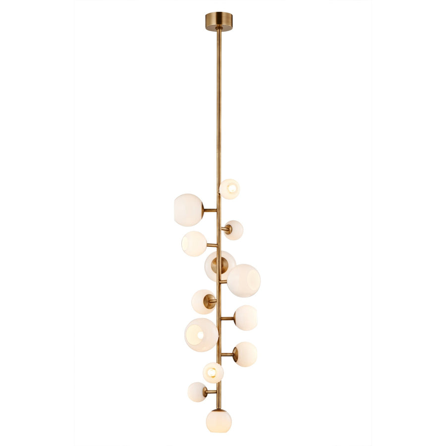 Vaccinium Branching Globe Vertical Chandelier-France & Son-LM9813PBRS-Chandeliers-1-France and Son