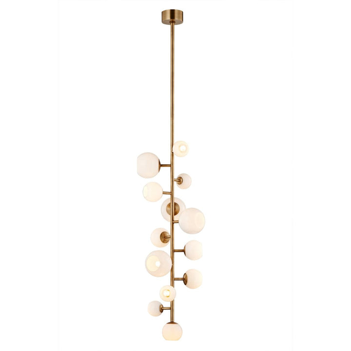 Vaccinium Branching Globe Vertical Chandelier-France & Son-LM9813PBRS-Chandeliers-1-France and Son