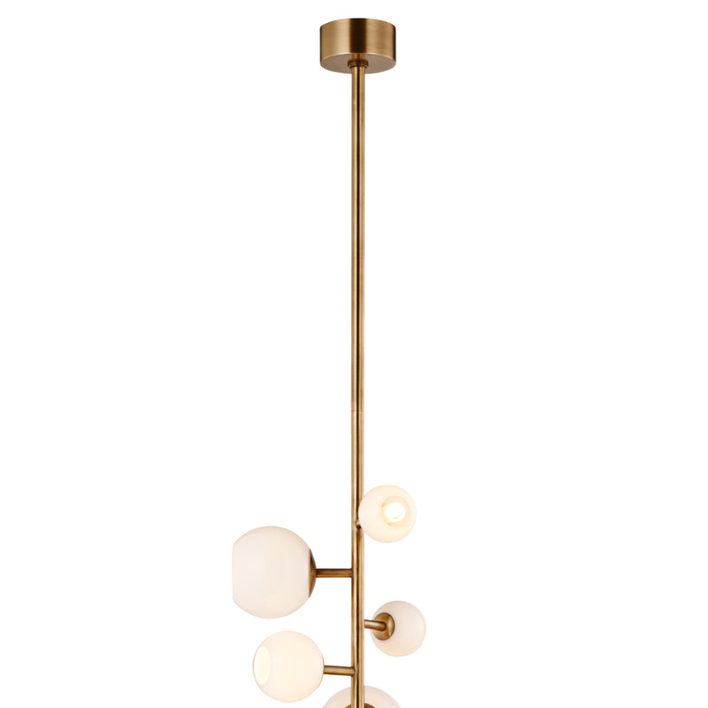 Vaccinium Branching Globe Vertical Chandelier-France & Son-LM9813PBRS-Chandeliers-2-France and Son