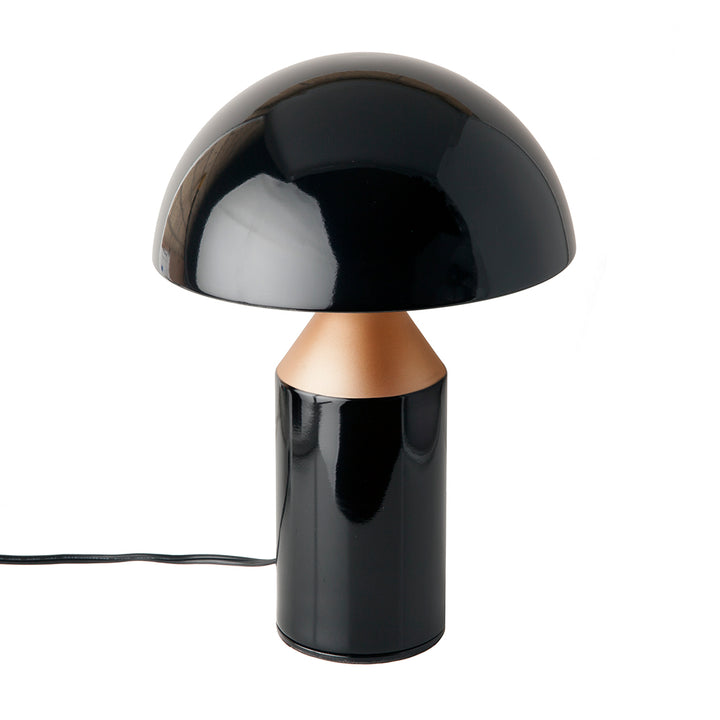 Mid Century Mushroom Table Lamp - Black and Copper-France & Son-LN3037BLKS-Table LampsClassico-3-France and Son