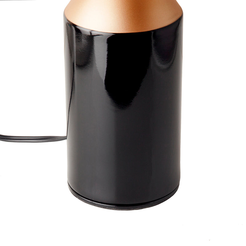Mid Century Mushroom Table Lamp - Black and Copper-France & Son-LN3037BLKS-Table LampsClassico-4-France and Son