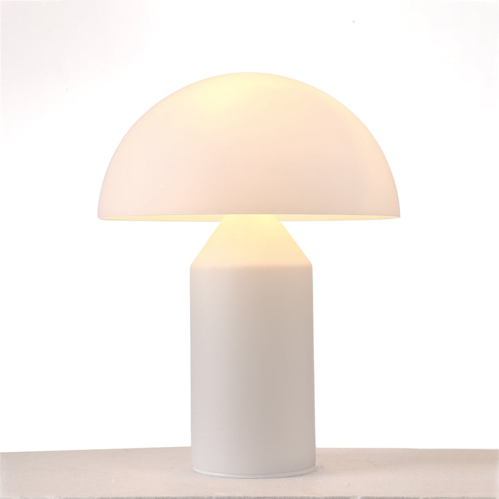 Mid Century Mushroom Table Lamp-France & Son-LN3037WHTS-Table LampsSmall - Glass-2-France and Son