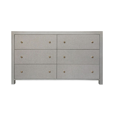 Lowey Chest Six Drawer Chest-Worlds Away-WORLD-LOWERY GRY-Dressers-1-France and Son