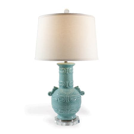 Dynasty Celadon Lamp-Port 68-PORT-LPAS-324-02-Table Lamps-2-France and Son