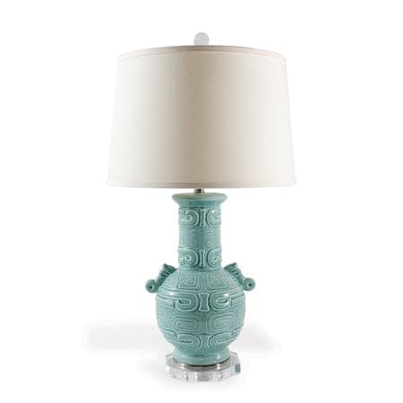 Dynasty Celadon Lamp-Port 68-PORT-LPAS-324-02-Table Lamps-1-France and Son