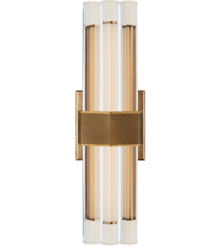 Finley 14" Sconce-Visual Comfort-VISUAL-LR 2905HAB-CG-Wall LightingHand-Rubbed Antique Brass-2-France and Son