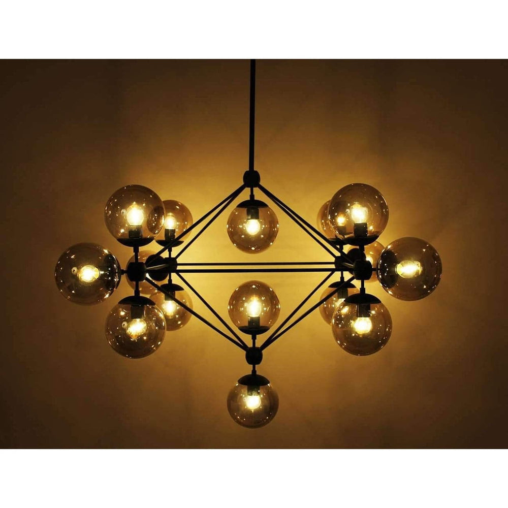 Moda Chandelier - 15 Globe-France & Son-LS1123S15-Chandeliers-2-France and Son