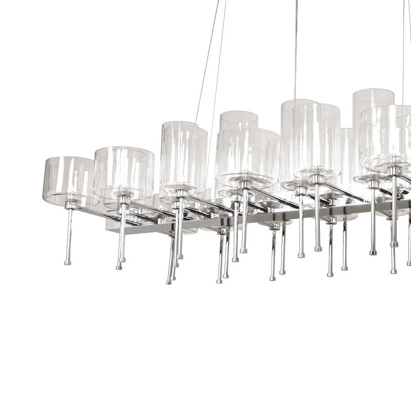 Spillray Linear Chandelier-France & Son-LS1127S26-Chandeliers-3-France and Son