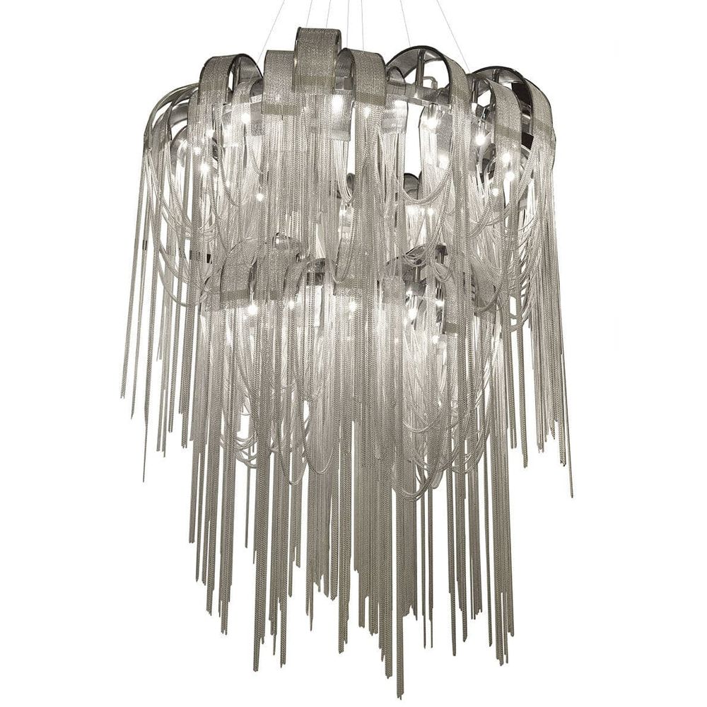 Volver Chain Chandelier-France & Son-LS1162S2CHR-Chandeliers-4-France and Son