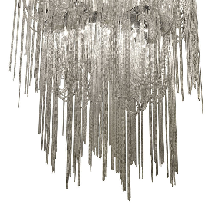 Volver Chain Chandelier-France & Son-LS1162S2CHR-Chandeliers-3-France and Son